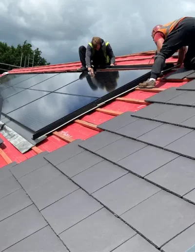 In Roof Solar Panel Installation